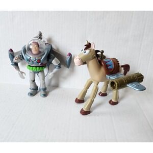 Toy Story Cyberhook Buzz Lightyear & Blast Off Bullseye Figures Disney